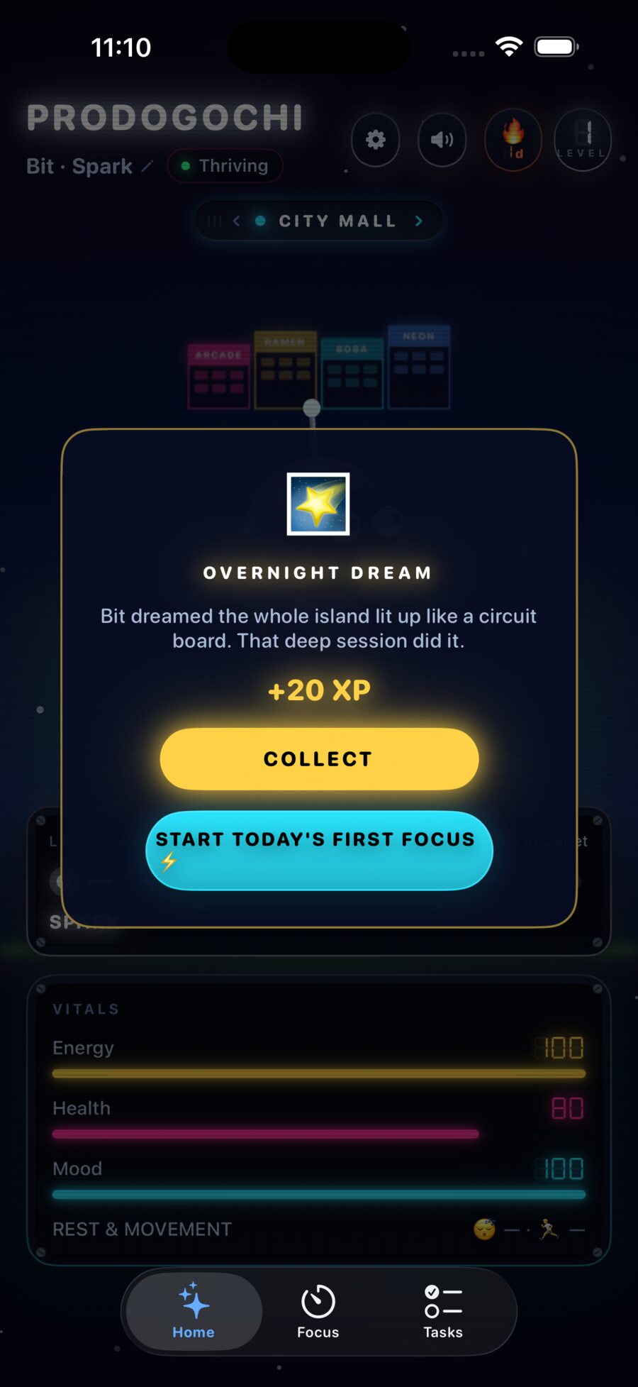 Prodogochi morning dream card